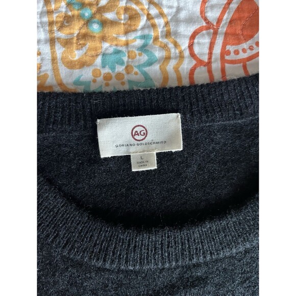 adriano goldschmied AG Cashmere Sweater L Classic Black Cozy - Picture 5 of 6